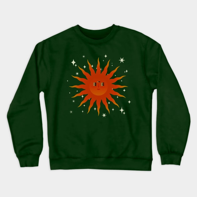 Seven Eyed Sun V1 Crewneck Sweatshirt by SpitComet